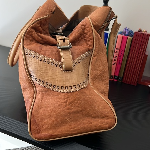 Vintage FENDI Du Jour tan  Leather Shoulder Bag - Picture 7 of 14